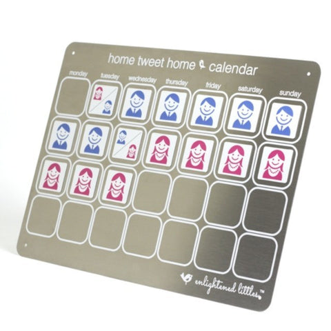 "Home Tweet Home" Parenting Time Calendar - Enlightened Littles, Inc.
 - 1